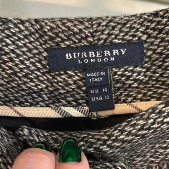 Cropped wool wide-leg Burberry women’s pants - Picture 2 of 6